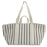 By Have a Pico - Beachbag - Streep - Naturel - Blauw