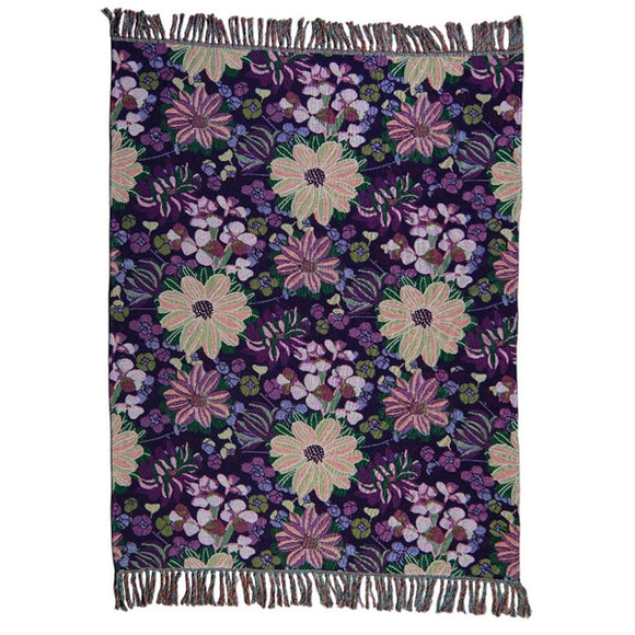 Imbarro - Plaid - Multicolour - Paars