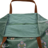 Imbarro - Shopper - Bloem - Velvet - Groen