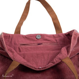 Imbarro - Shopper - Bloem - Velvet - Oudroze