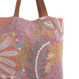 Imbarro - Shopper - Bloem - Velvet - Oudroze