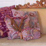 Imbarro - Shopper - Bloem - Velvet - Oudroze