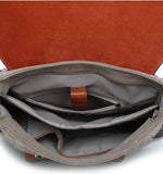 Ines Delaure - Rugtas - Canvas - Grijs - Bruin