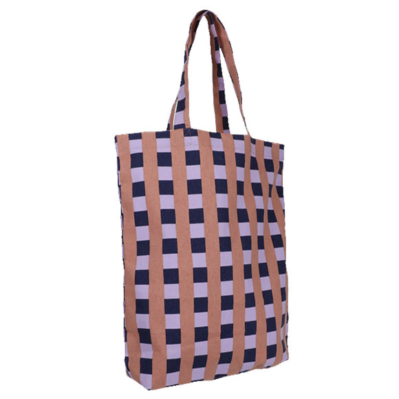 Kado Design - Shopper - Ruit - Lila - Paars - Oudroze