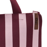Lot83- Shopper streep - Bordeaux - Roze