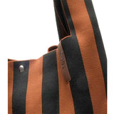 Lot83- Shopper streep - Bruin - Zwart