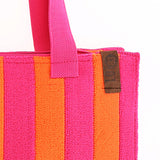 Lot83- Shopper streep - Oranje-Roze