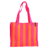 Lot83- Shopper streep - Oranje-Roze