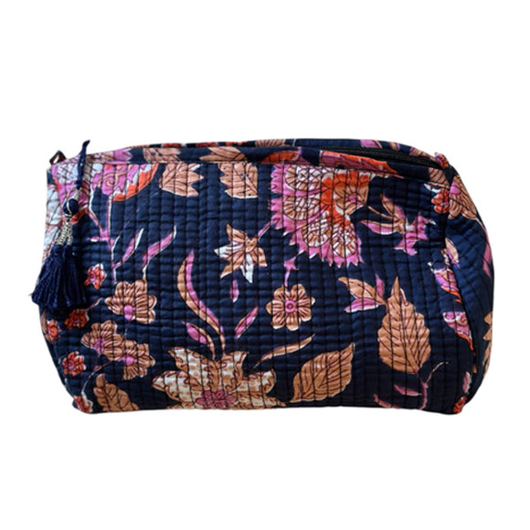 By Have a Pico - Make-up/toiletttasje  - Bloem - Blauw