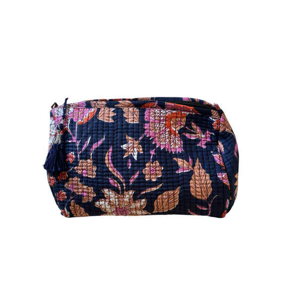 By Have a Pico - Make-up/toiletttasje  - Bloem - Blauw