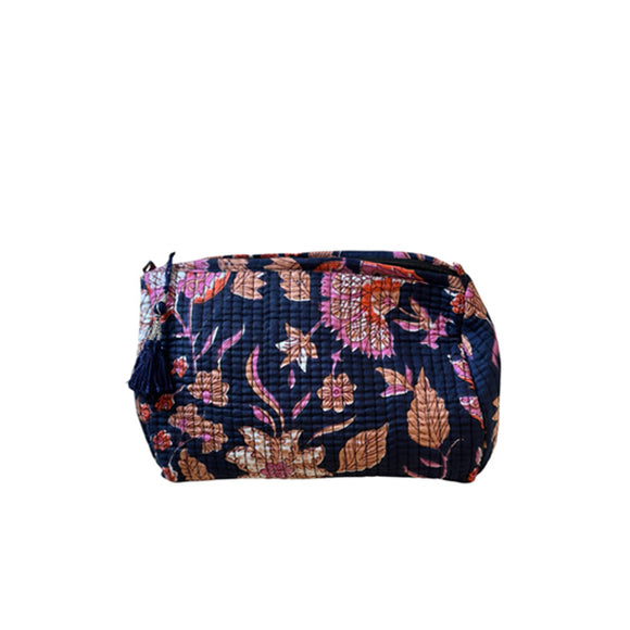 By Have a Pico - Make-up/toiletttasje  - Bloem - Blauw