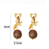 By Have a Pico - Oorbellen kraaltjes - Bruin