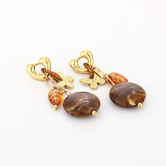 By Have a Pico - Oorbellen kraaltjes - Bruin