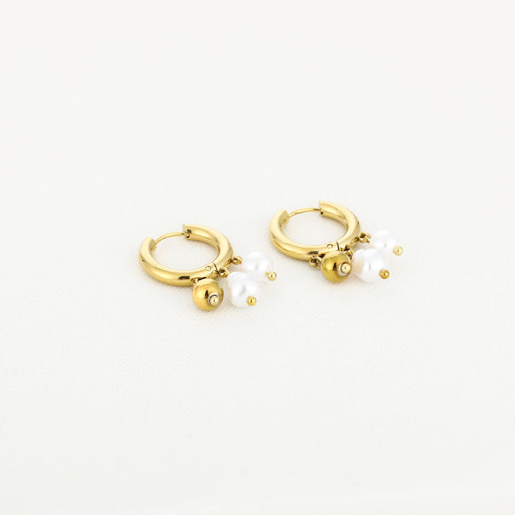 By Have a Pico - Oorbellen zoetwaterparel - Goud