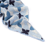 By Have a Pico -Driehoeksjaal bloem - Blauw