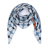 By Have a Pico -Driehoeksjaal bloem - Blauw