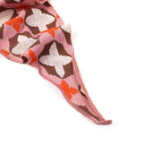 By Have a Pico -Driehoeksjaal bloem - Roze - Bruin