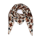 By Have a Pico -Driehoeksjaal bloem - Bruin - Naturel