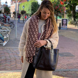 By Have a Pico - Sjaal figuratief - Bruin