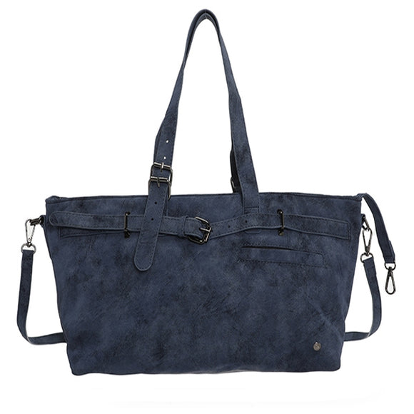 By Have a Pico - Schoudertas - Suède look - Blauw