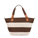 By Have a Pico - Strandtas - Streep - Naturel - Bruin