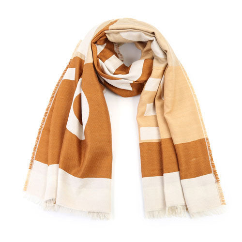 By Have a Pico - Sjaal Love - Bruin - Naturel