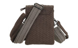 By Have a Pico - Telefoontasje - Vlechtpatroon - Bruin