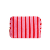 Wauw- Etui/Make-up tasje - Streep - Roze - Rood