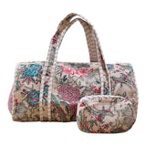 Wauw - Shopper/weekendtas - Bloem - Naturel