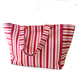 Wauw- Shopper streep - Roze - Rood - Geel