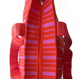 Wauw- Shopper streep - Roze - Oranje