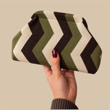 Wauw- Etui/Make-up tasje - Groen - Bruin - Naturel