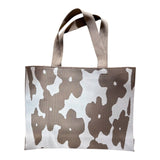 Wauw- Shopper figuratief - Taupe - Wit