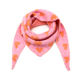 By Have a Pico - Driehoeksjaal hartjes - Roze