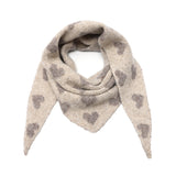 By Have a Pico - Driehoeksjaal hartjes - Taupe