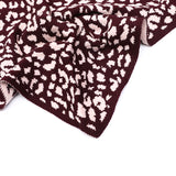By Have a Pico - Driehoeksjaal leopard - Burgundy - Lichtroze