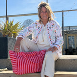By Have a Pico - Beachbag - Streep - Roze - Rood